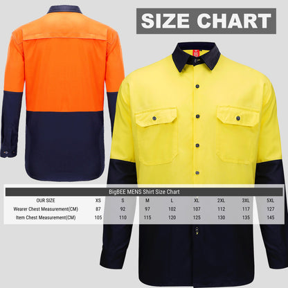"Custom Hi Vis Long Sleeve Safety Shirt – Add Logo Printing & Embroidery | NS Promo - NS PROMO"
