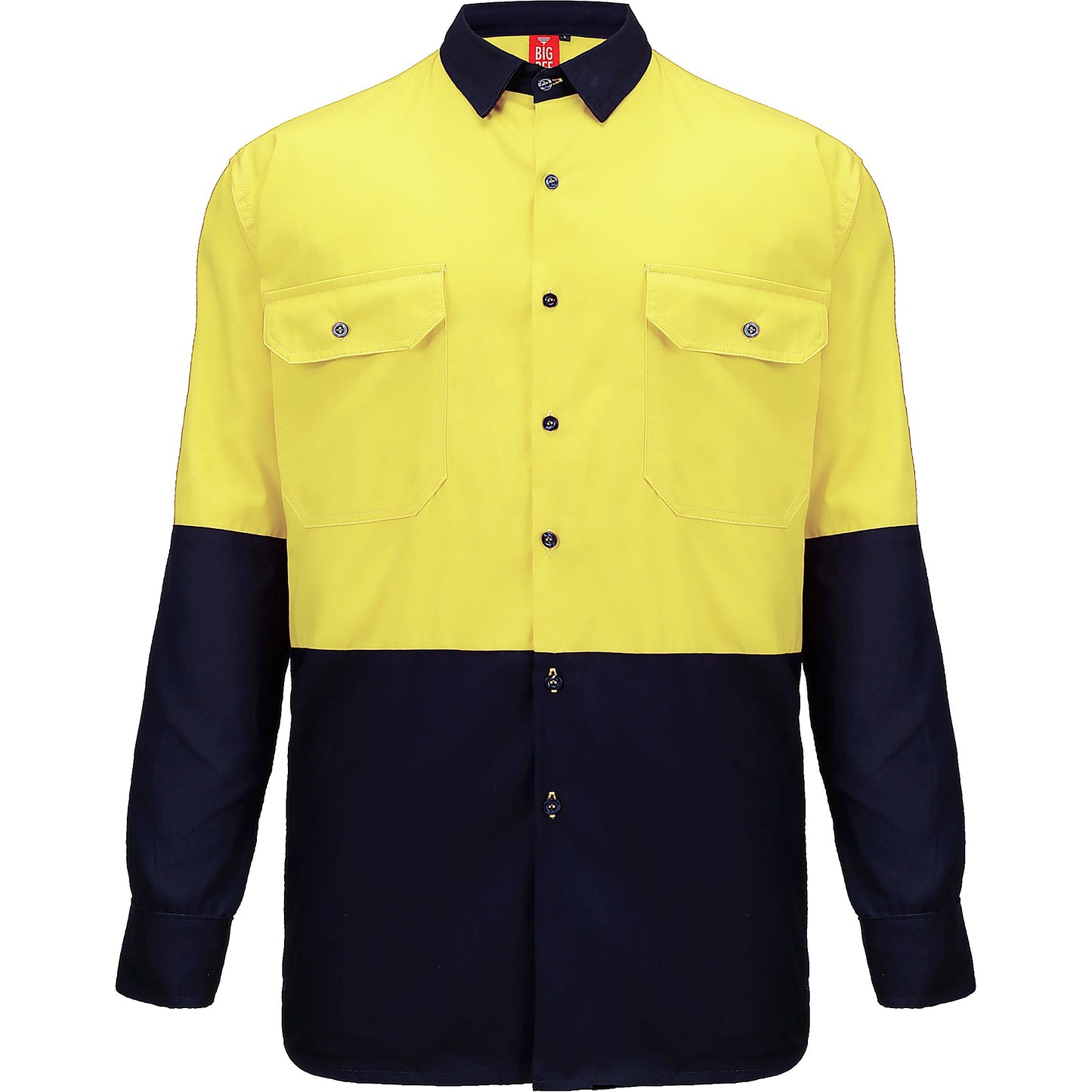 "Custom Hi Vis Long Sleeve Safety Shirt – Add Logo Printing & Embroidery | NS Promo - NS PROMO"