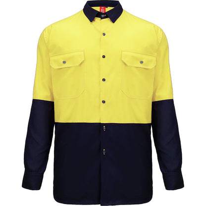 "Custom Hi Vis Long Sleeve Safety Shirt – Add Logo Printing & Embroidery | NS Promo - NS PROMO"