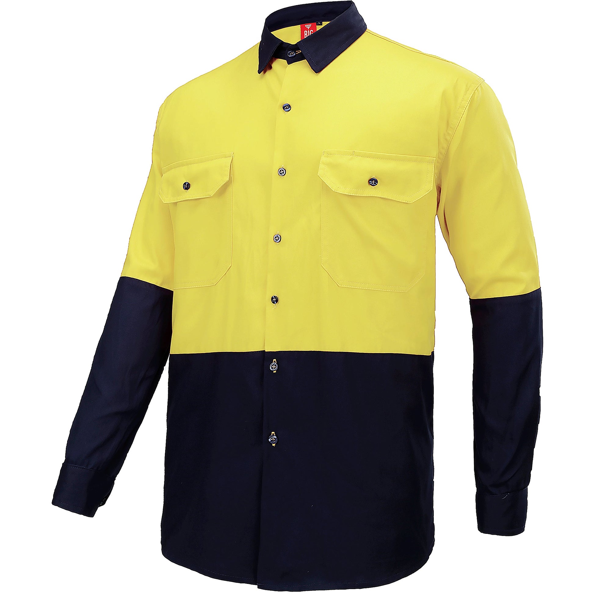 "Custom Hi Vis Long Sleeve Safety Shirt – Add Logo Printing & Embroidery | NS Promo - NS PROMO"