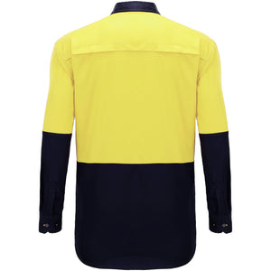 "Custom Hi Vis Long Sleeve Safety Shirt – Add Logo Printing & Embroidery | NS Promo - NS PROMO"