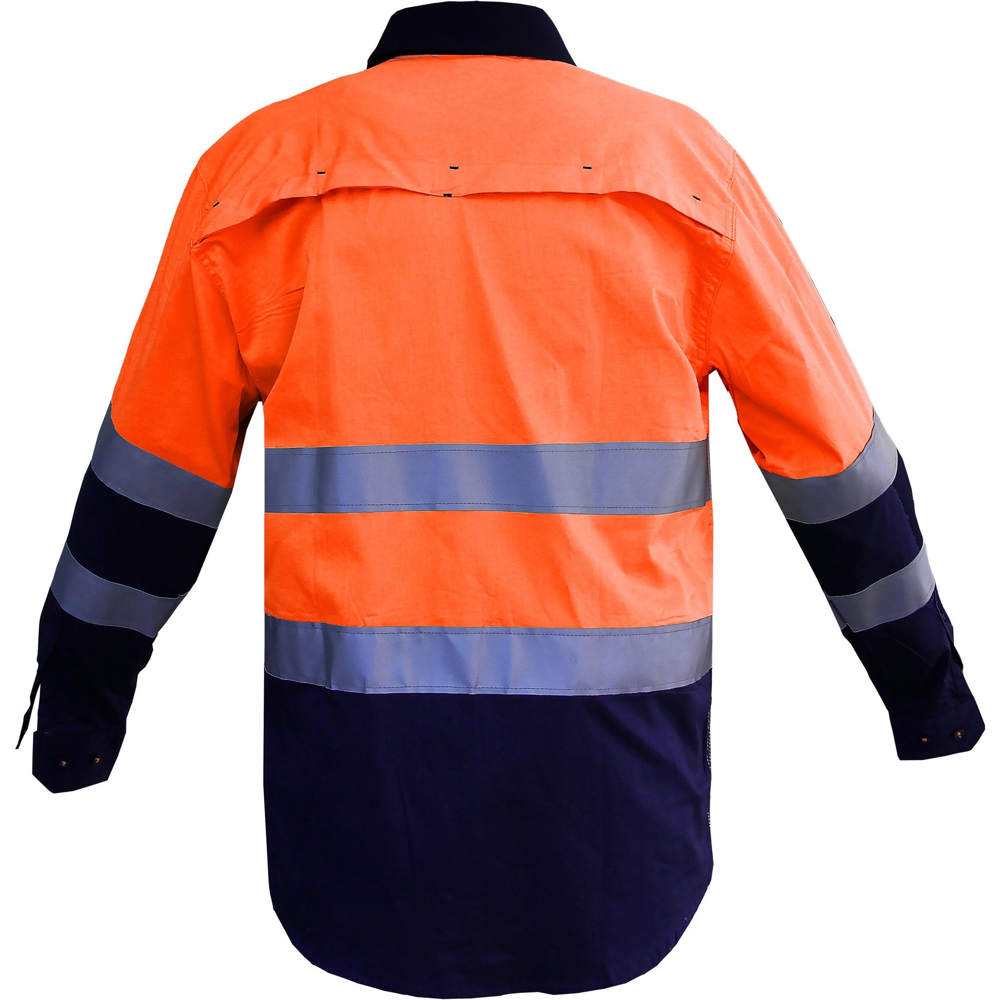 "Custom Hi Vis Work Shirt – Long Sleeve with Reflective Tape, Add Your Logo | NS Promo - NS PROMO"