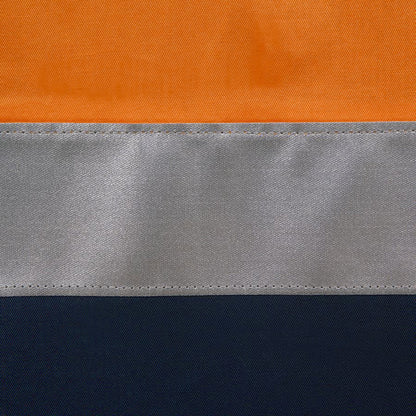 "Custom Hi Vis Work Shirt – Long Sleeve with Reflective Tape, Add Your Logo | NS Promo - NS PROMO"