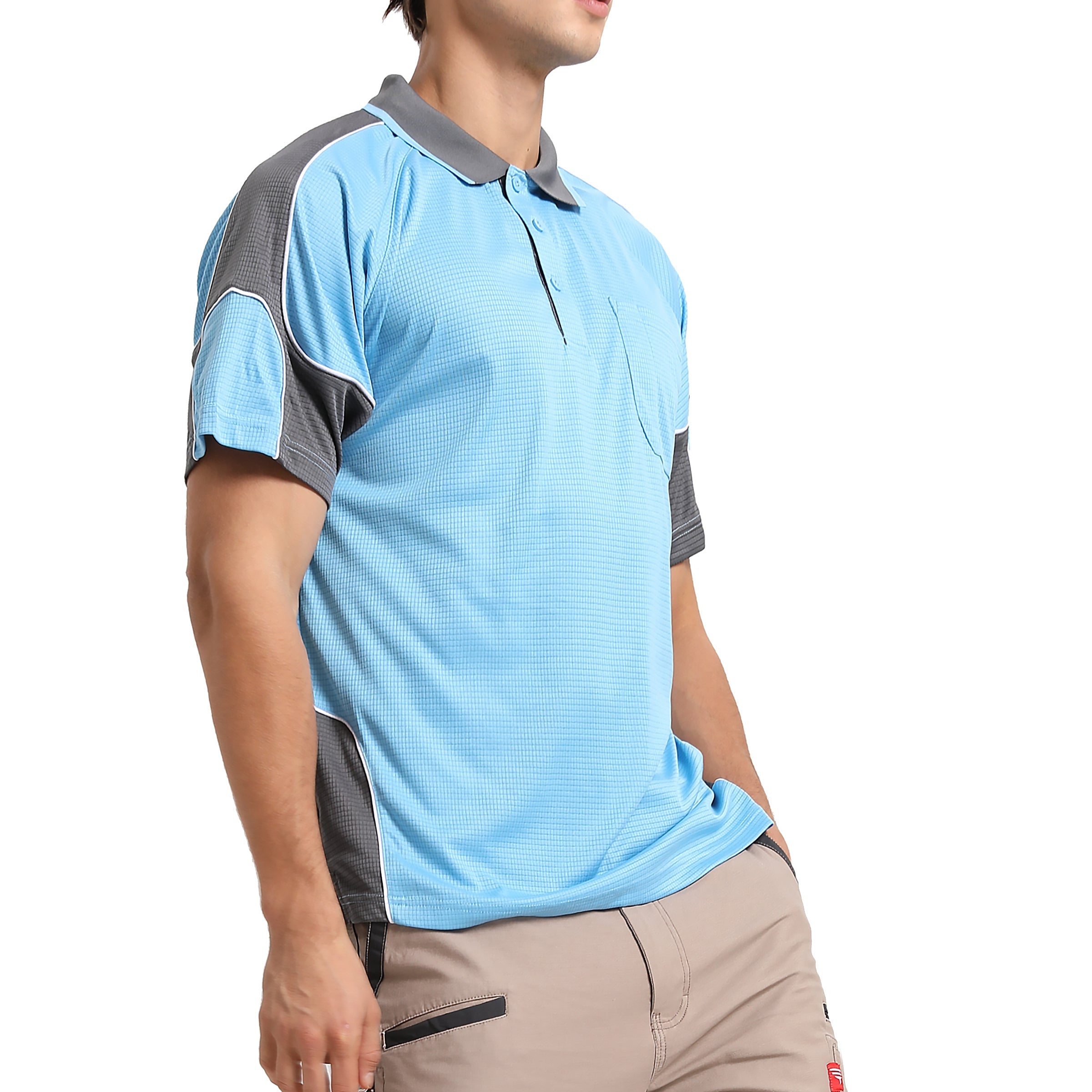 "Custom Mens Short Sleeve Panel Polo – Logo Printing & Embroidery | NS Promo - NS PROMO"