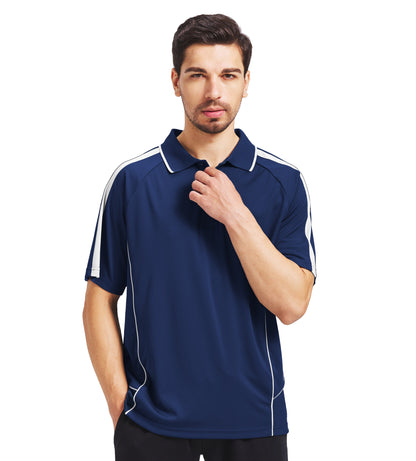 "Custom ISUSI Flow Mens Polo – Short Sleeve Logo Printing & Embroidery | NS Promo - NS PROMO"