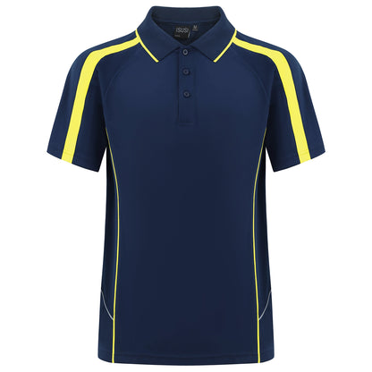 "Custom ISUSI Flow Mens Polo – Short Sleeve Logo Printing & Embroidery | NS Promo - NS PROMO"