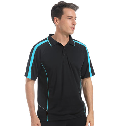 "Custom ISUSI Flow Mens Polo – Short Sleeve Logo Printing & Embroidery | NS Promo - NS PROMO"