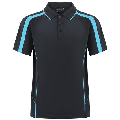 "Custom ISUSI Flow Mens Polo – Short Sleeve Logo Printing & Embroidery | NS Promo - NS PROMO"