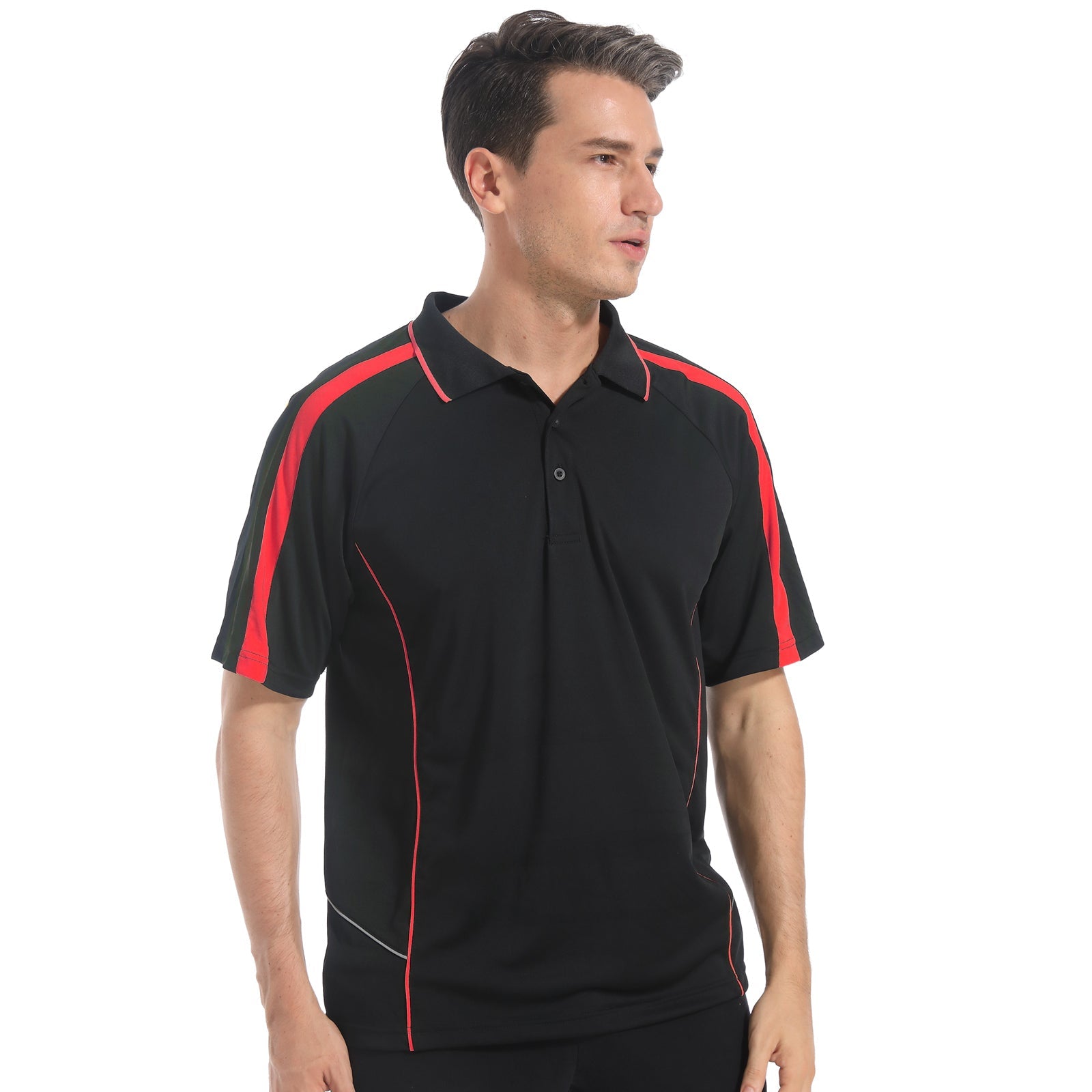 "Custom ISUSI Flow Mens Polo – Short Sleeve Logo Printing & Embroidery | NS Promo - NS PROMO"
