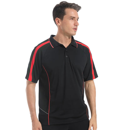 "Custom ISUSI Flow Mens Polo – Short Sleeve Logo Printing & Embroidery | NS Promo - NS PROMO"
