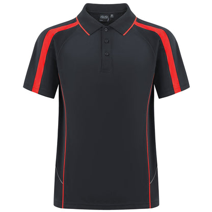 "Custom ISUSI Flow Mens Polo – Short Sleeve Logo Printing & Embroidery | NS Promo - NS PROMO"