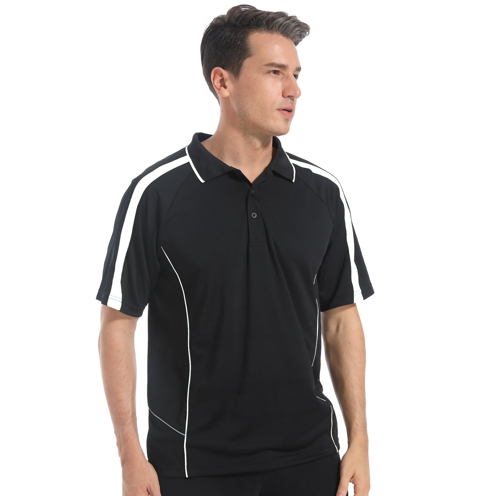 "Custom ISUSI Flow Mens Polo – Short Sleeve Logo Printing & Embroidery | NS Promo - NS PROMO"
