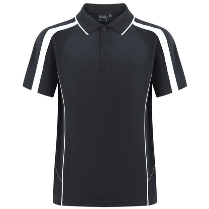 "Custom ISUSI Flow Mens Polo – Short Sleeve Logo Printing & Embroidery | NS Promo - NS PROMO"