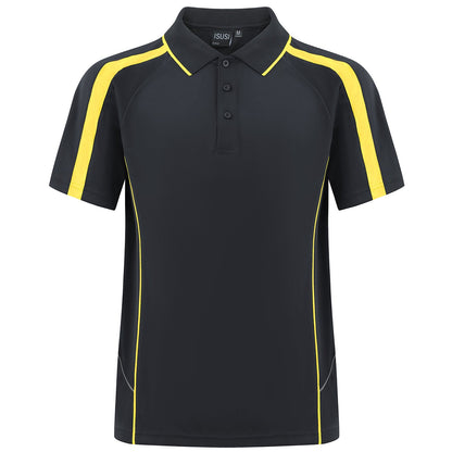 "Custom ISUSI Flow Mens Polo – Short Sleeve Logo Printing & Embroidery | NS Promo - NS PROMO"