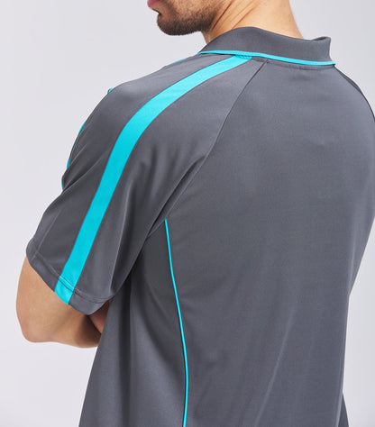 "Custom ISUSI Flow Mens Polo – Short Sleeve Logo Printing & Embroidery | NS Promo - NS PROMO"