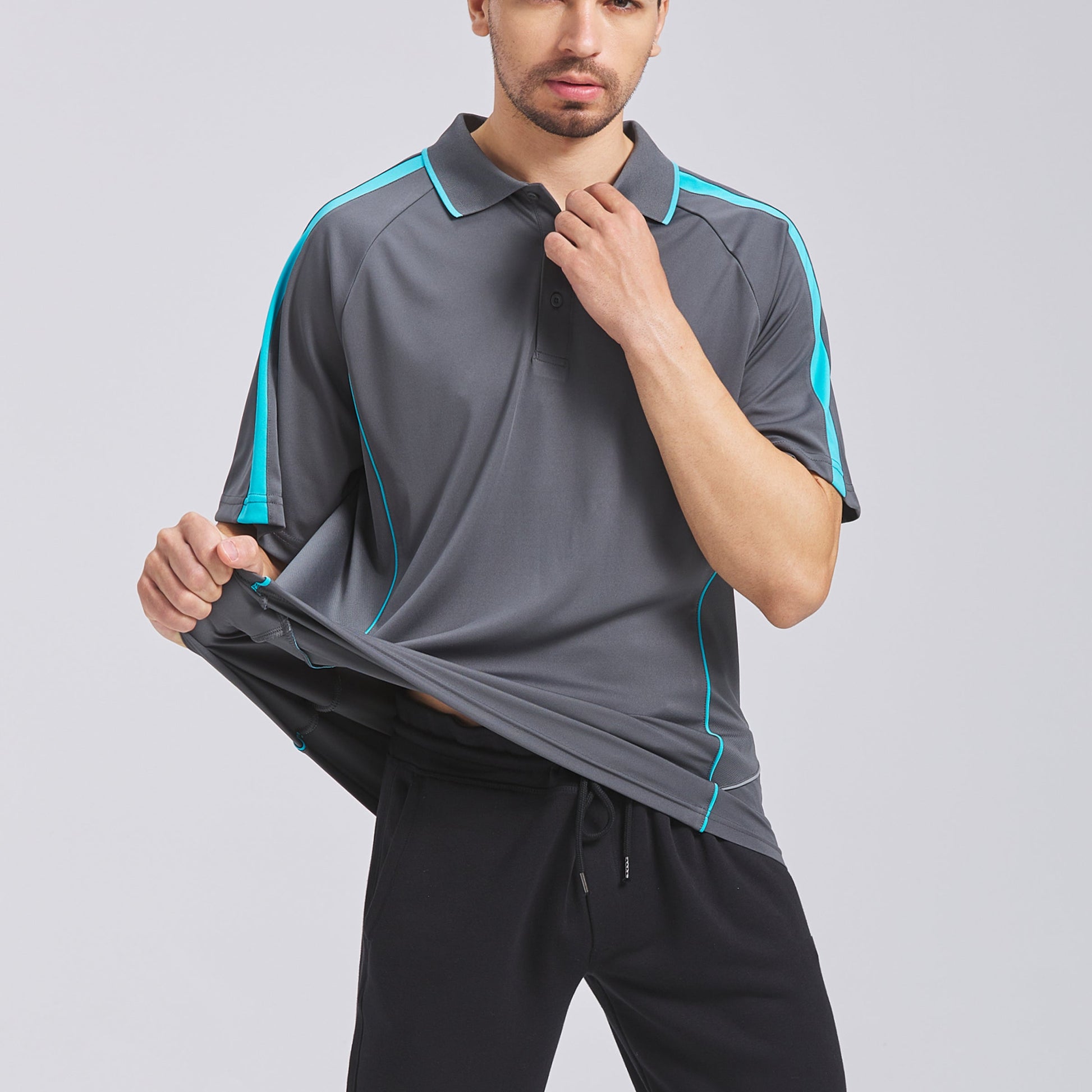 "Custom ISUSI Flow Mens Polo – Short Sleeve Logo Printing & Embroidery | NS Promo - NS PROMO"