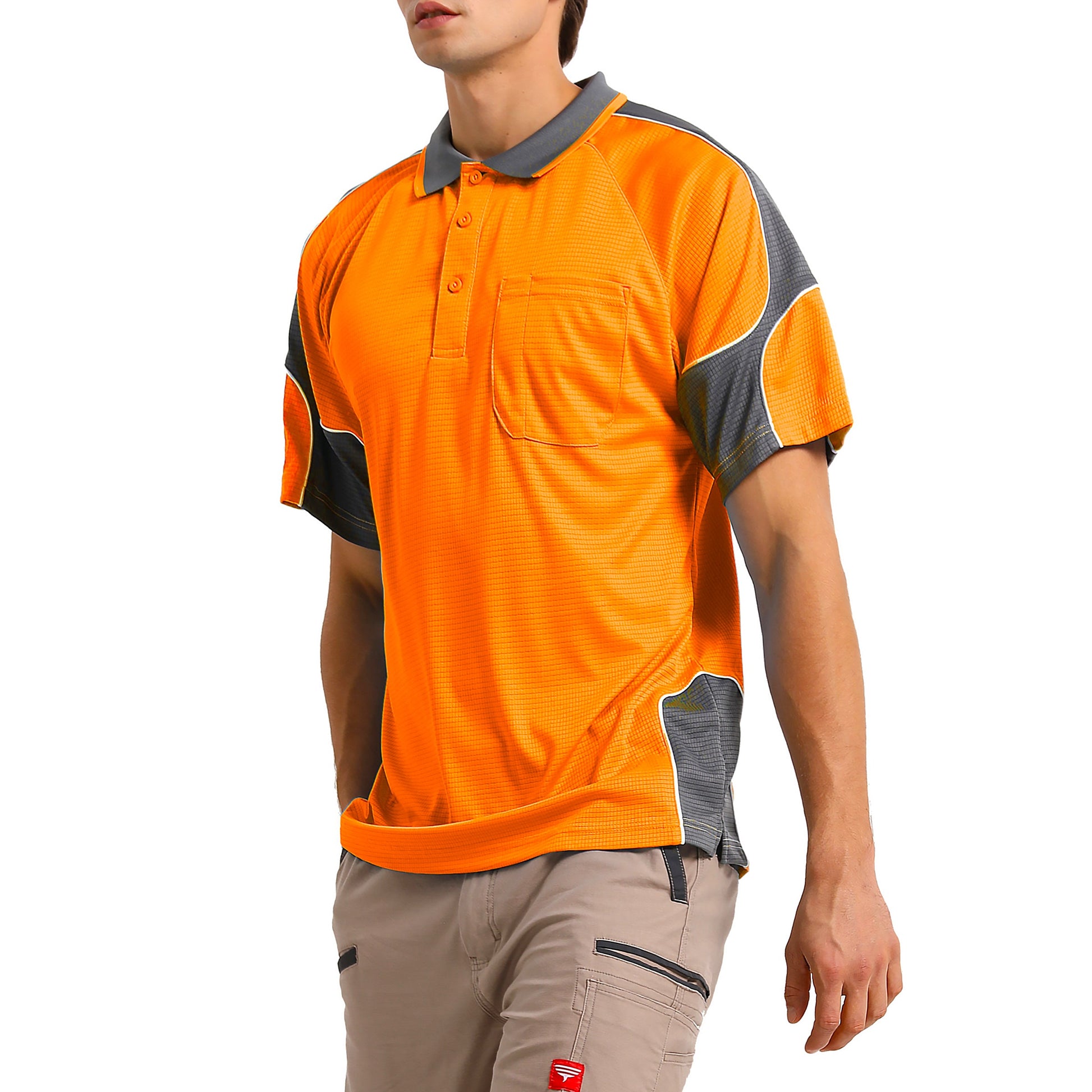 "Custom Hi Vis Short Sleeve Polo – Add Your Logo Printing | NS Promo - NS PROMO"