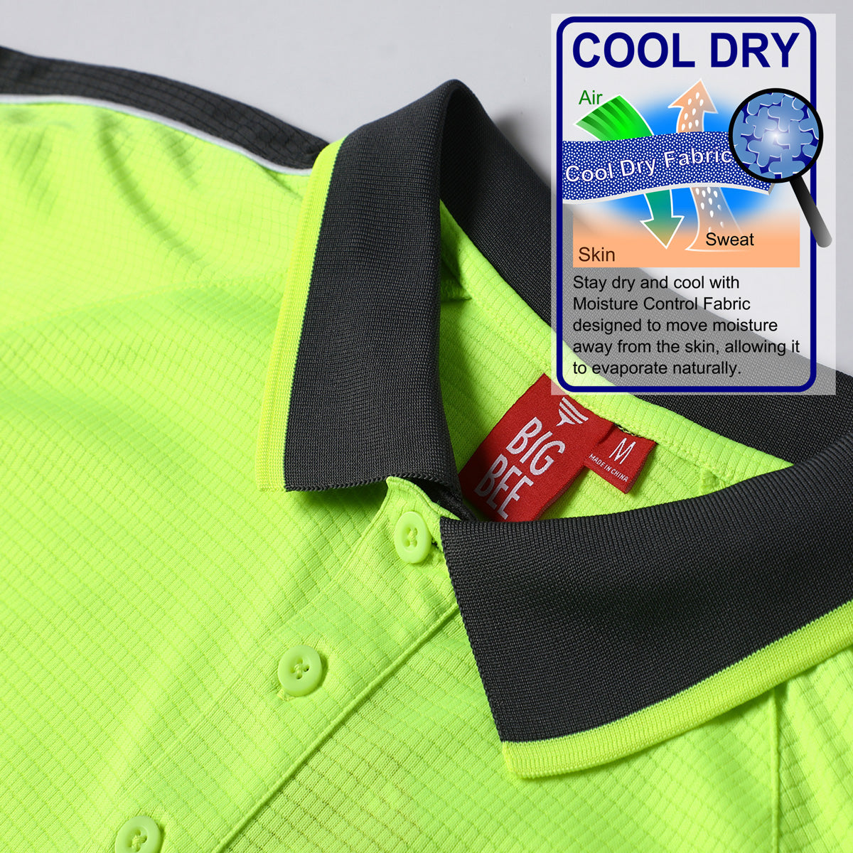 "Custom Hi Vis Short Sleeve Polo – Add Your Logo Printing | NS Promo - NS PROMO"