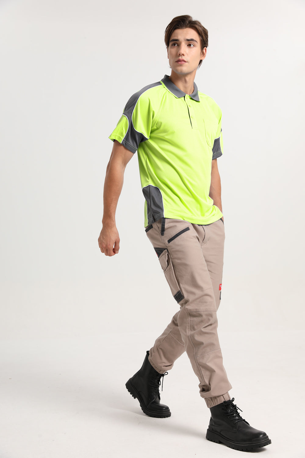 "Custom Hi Vis Short Sleeve Polo – Add Your Logo Printing | NS Promo - NS PROMO"