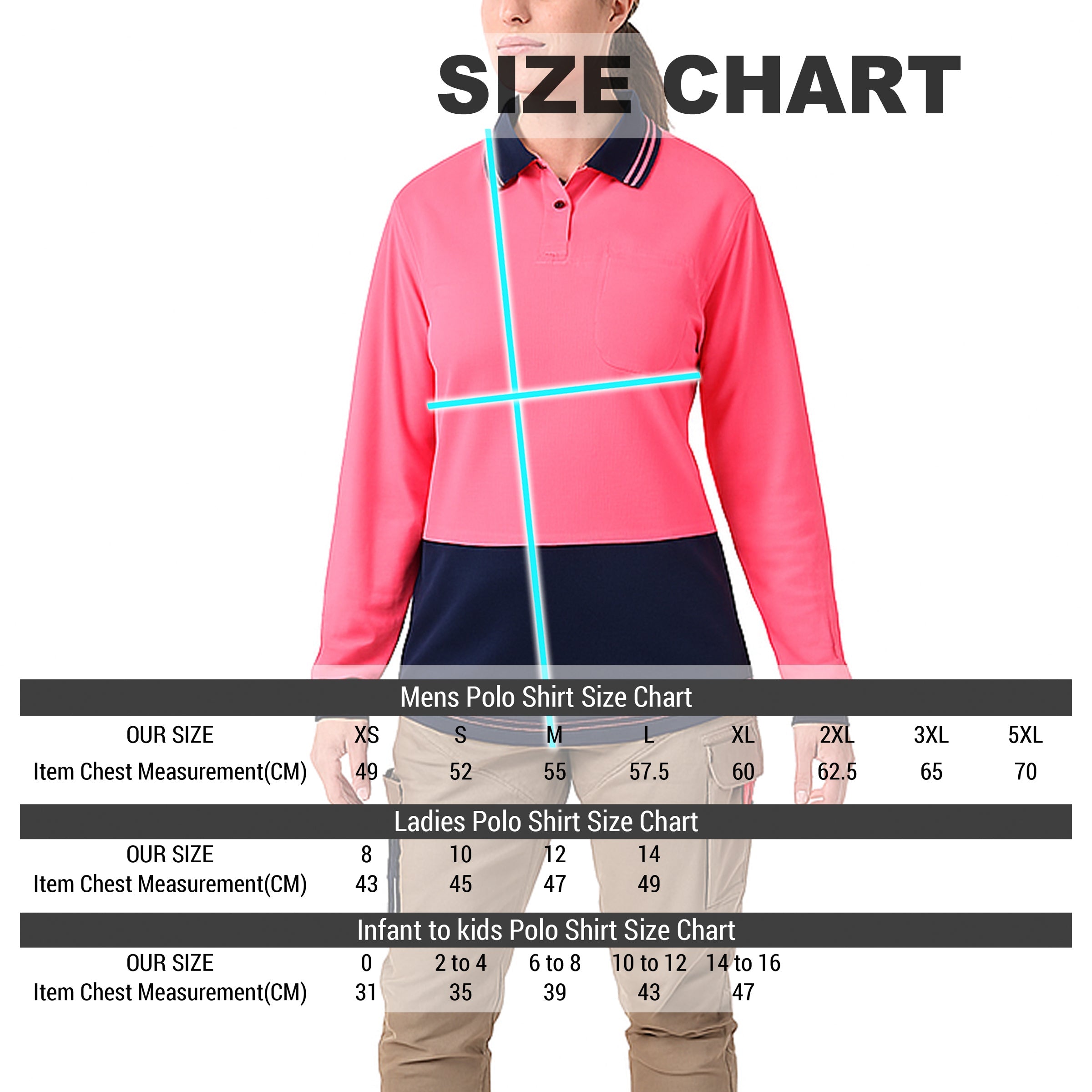 "Custom Womens Hi Vis Long Sleeve Polo – Add Your Logo Printing | NS Promo - NS PROMO"