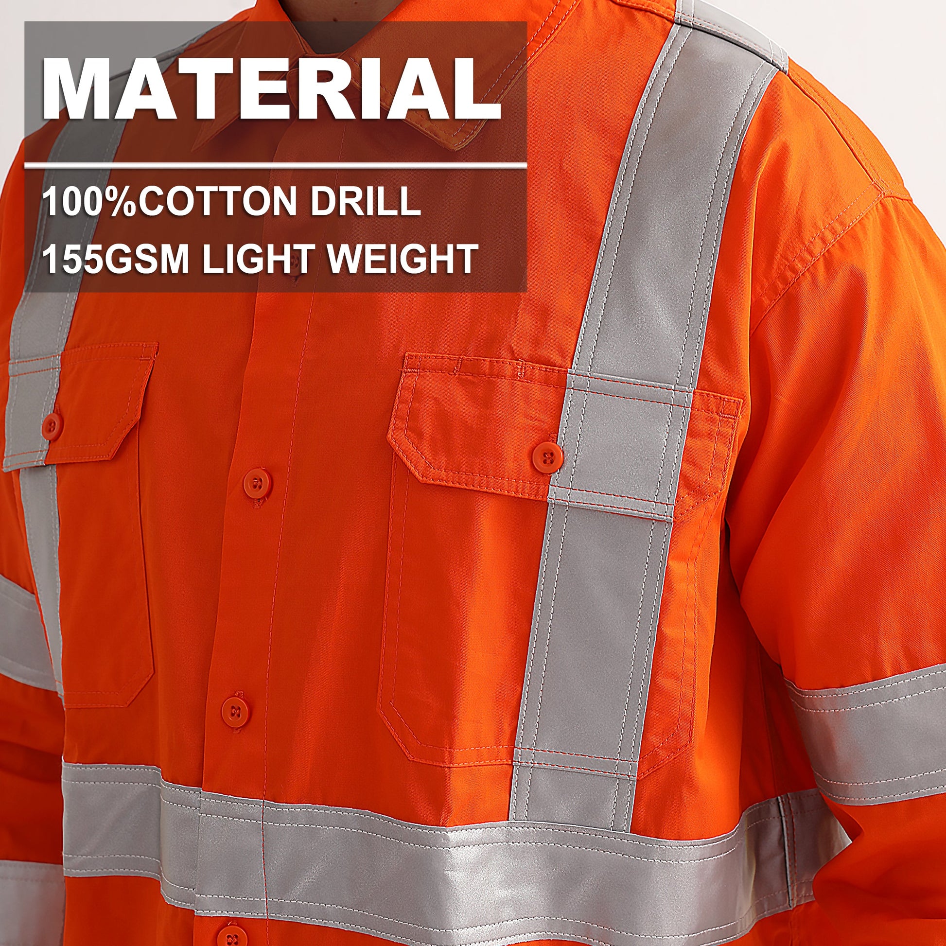 "Custom Mens Rail Compliant Hi Vis X Back Work Shirt – Add Your Logo | NS Promo - NS PROMO"