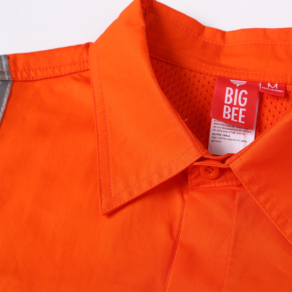 "Custom Mens VIC Rail Hi Vis Work Shirt – H Pattern Reflective | NS Promo - NS PROMO"