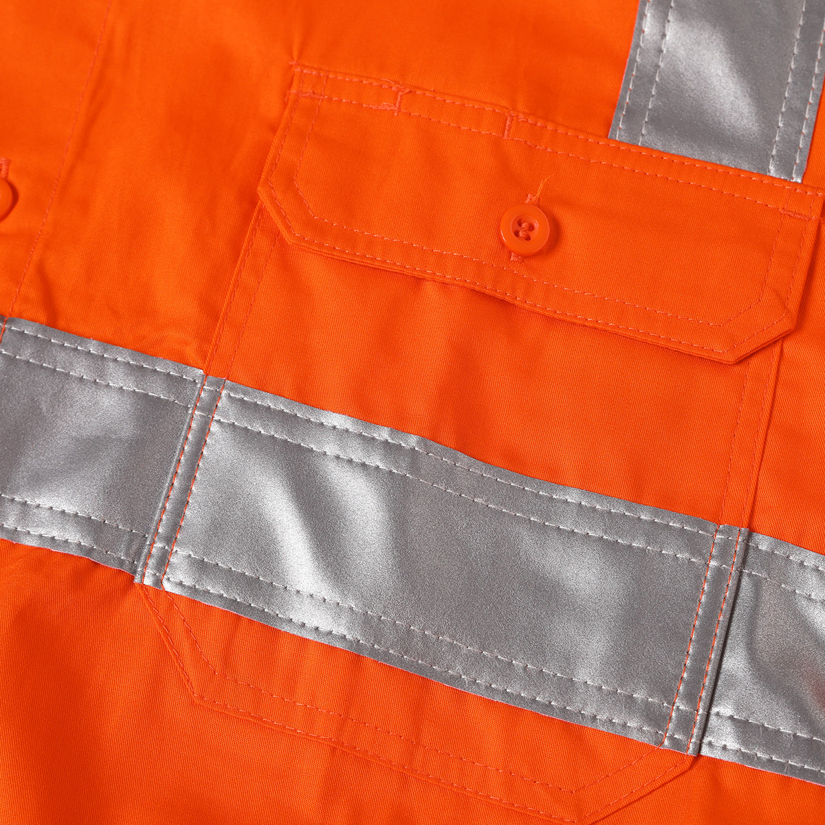 "Custom Mens VIC Rail Hi Vis Work Shirt – H Pattern Reflective | NS Promo - NS PROMO"