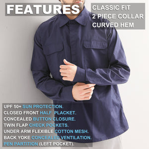 "Custom Mens Hi Vis Closed Front Work Shirt – Logo Printing & Embroidery | NS Promo - NS PROMO"