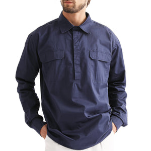 "Custom Mens Hi Vis Closed Front Work Shirt – Logo Printing & Embroidery | NS Promo - NS PROMO"