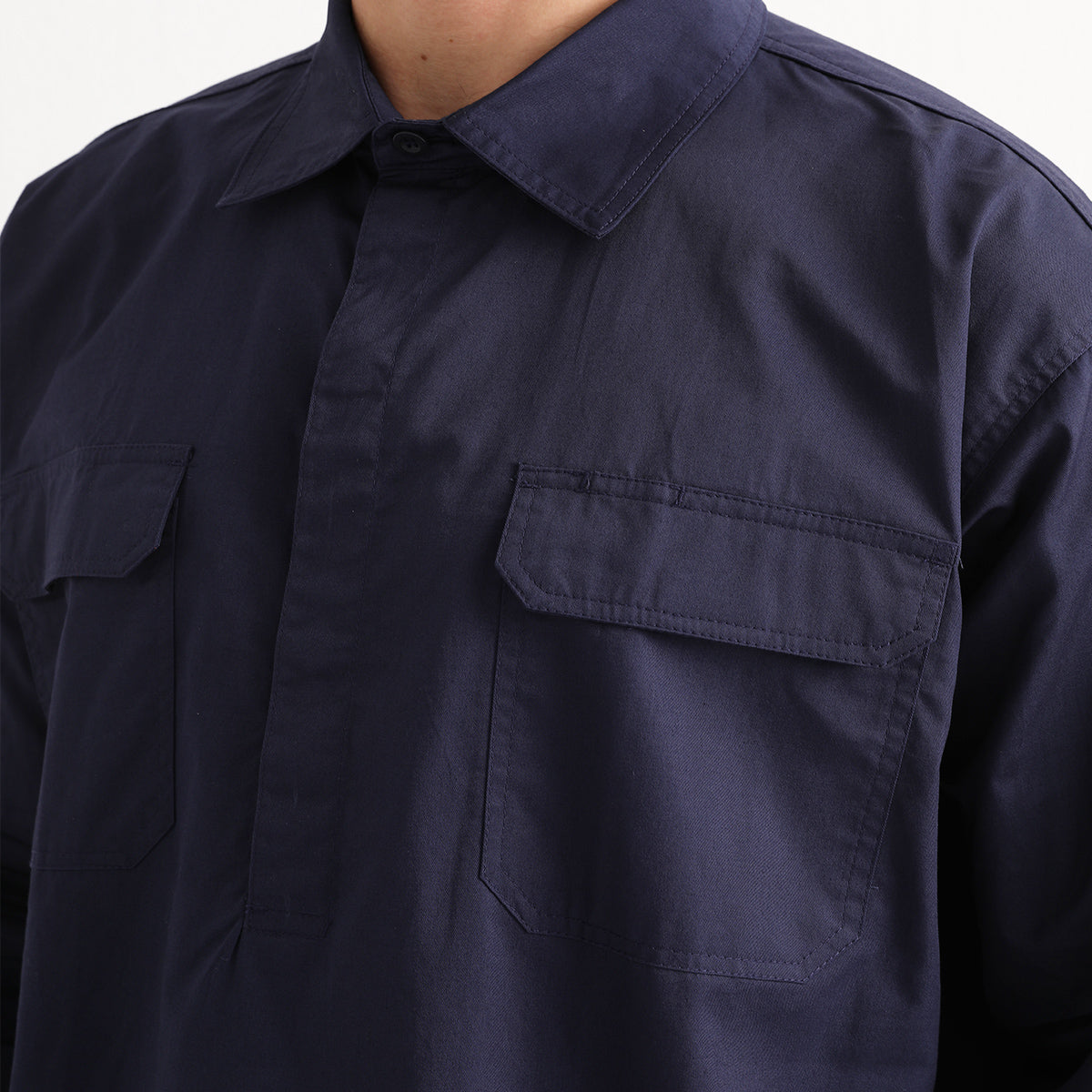 "Custom Mens Hi Vis Closed Front Work Shirt – Logo Printing & Embroidery | NS Promo - NS PROMO"