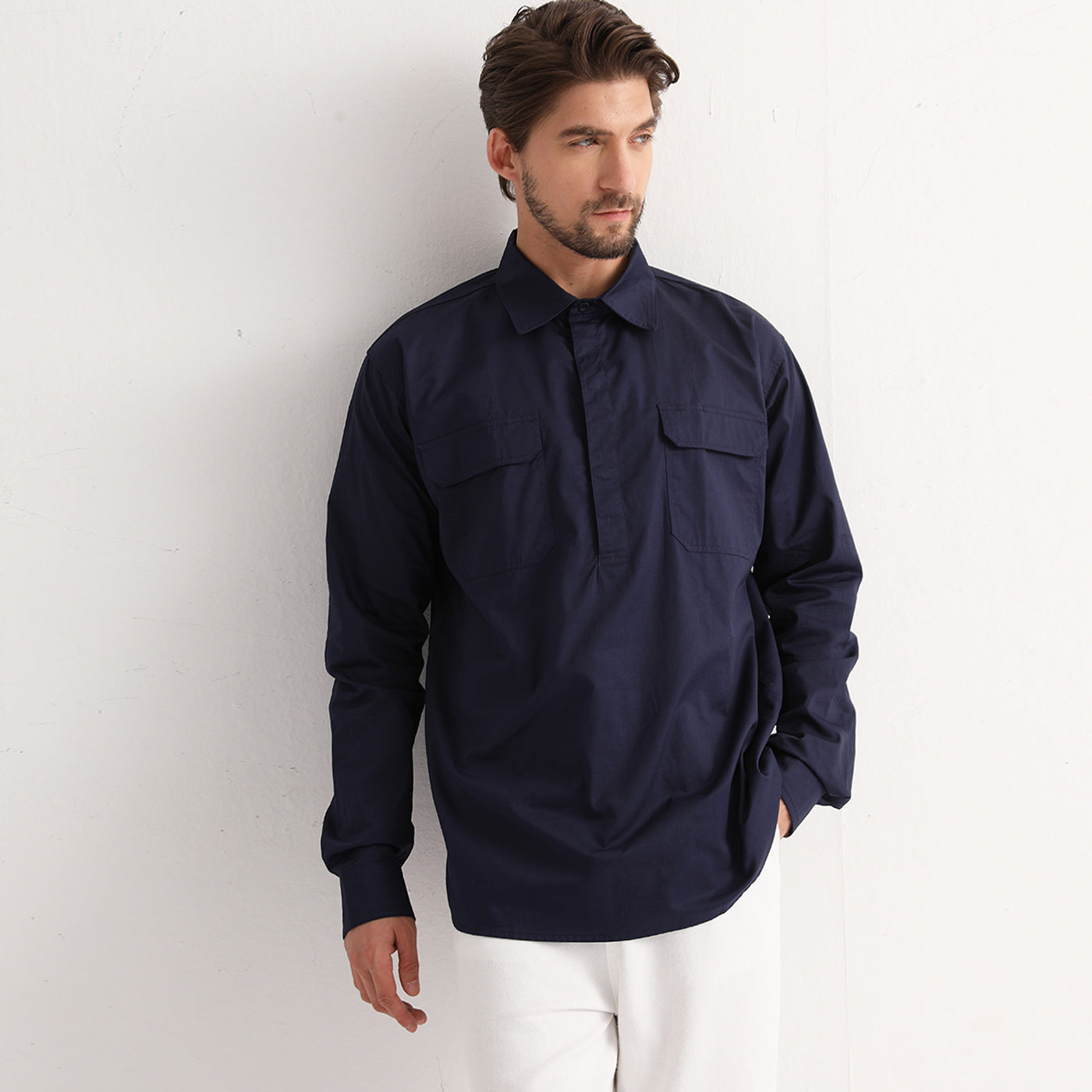 "Custom Mens Hi Vis Closed Front Work Shirt – Logo Printing & Embroidery | NS Promo - NS PROMO"