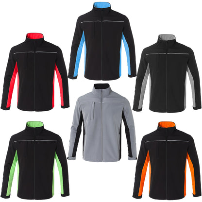 "Custom Softshell Jacket Add Your Logo – Big Bee Panel Design - NS PROMO"