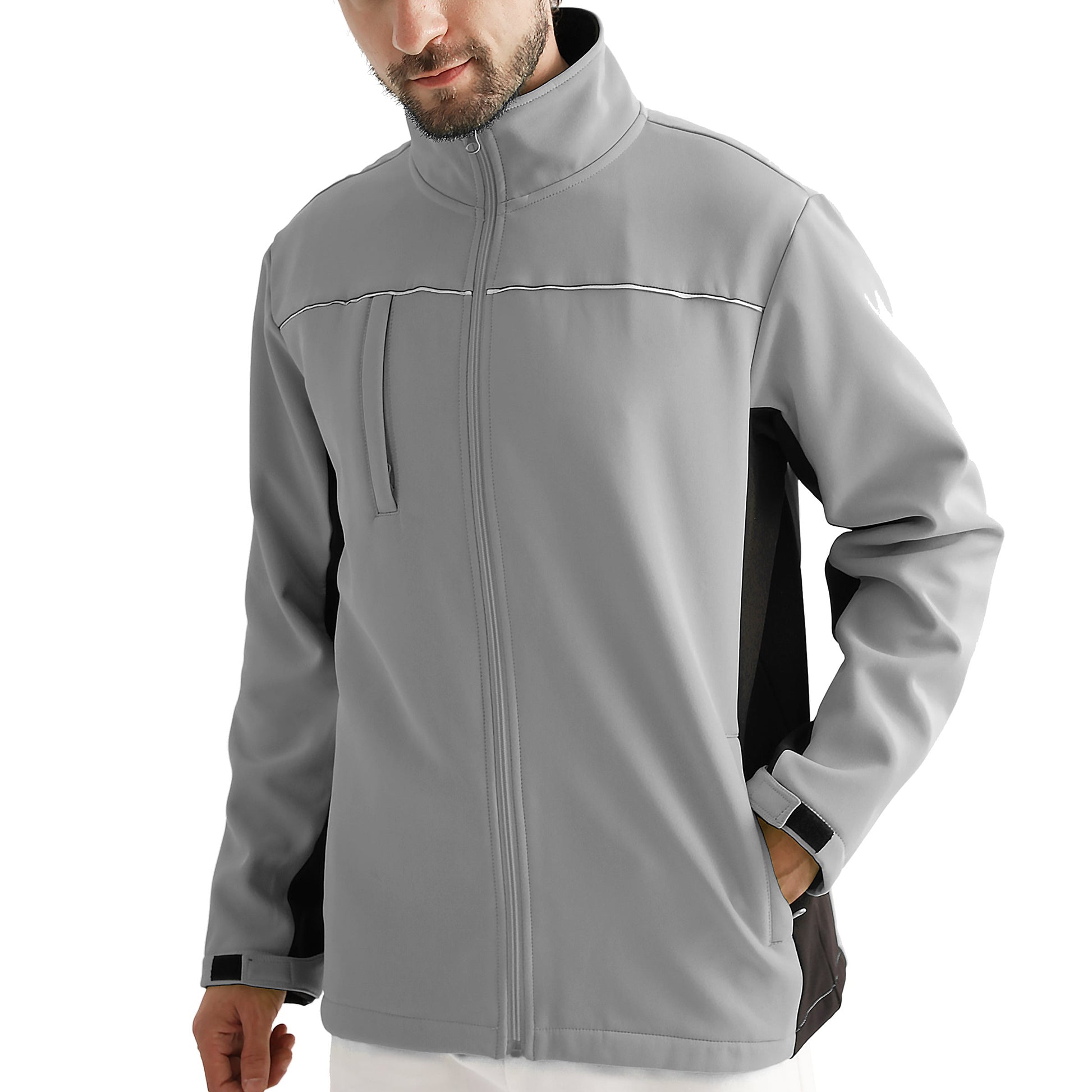 "Custom Softshell Jacket Add Your Logo – Big Bee Panel Design - NS PROMO"