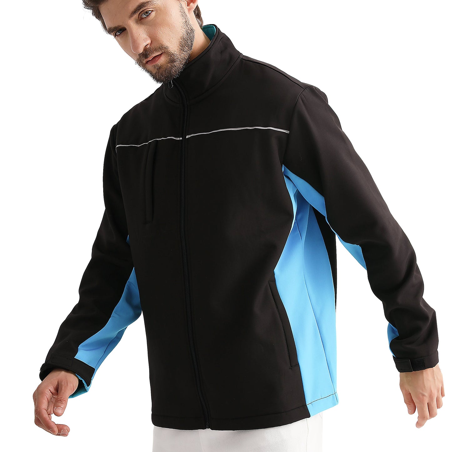 "Custom Softshell Jacket Add Your Logo – Big Bee Panel Design - NS PROMO"