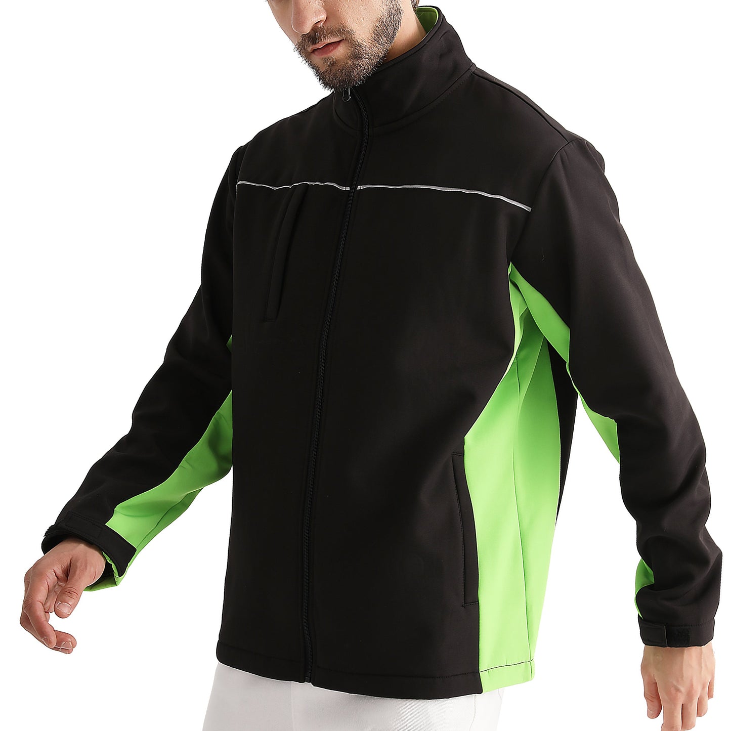 "Custom Softshell Jacket Add Your Logo – Big Bee Panel Design - NS PROMO"