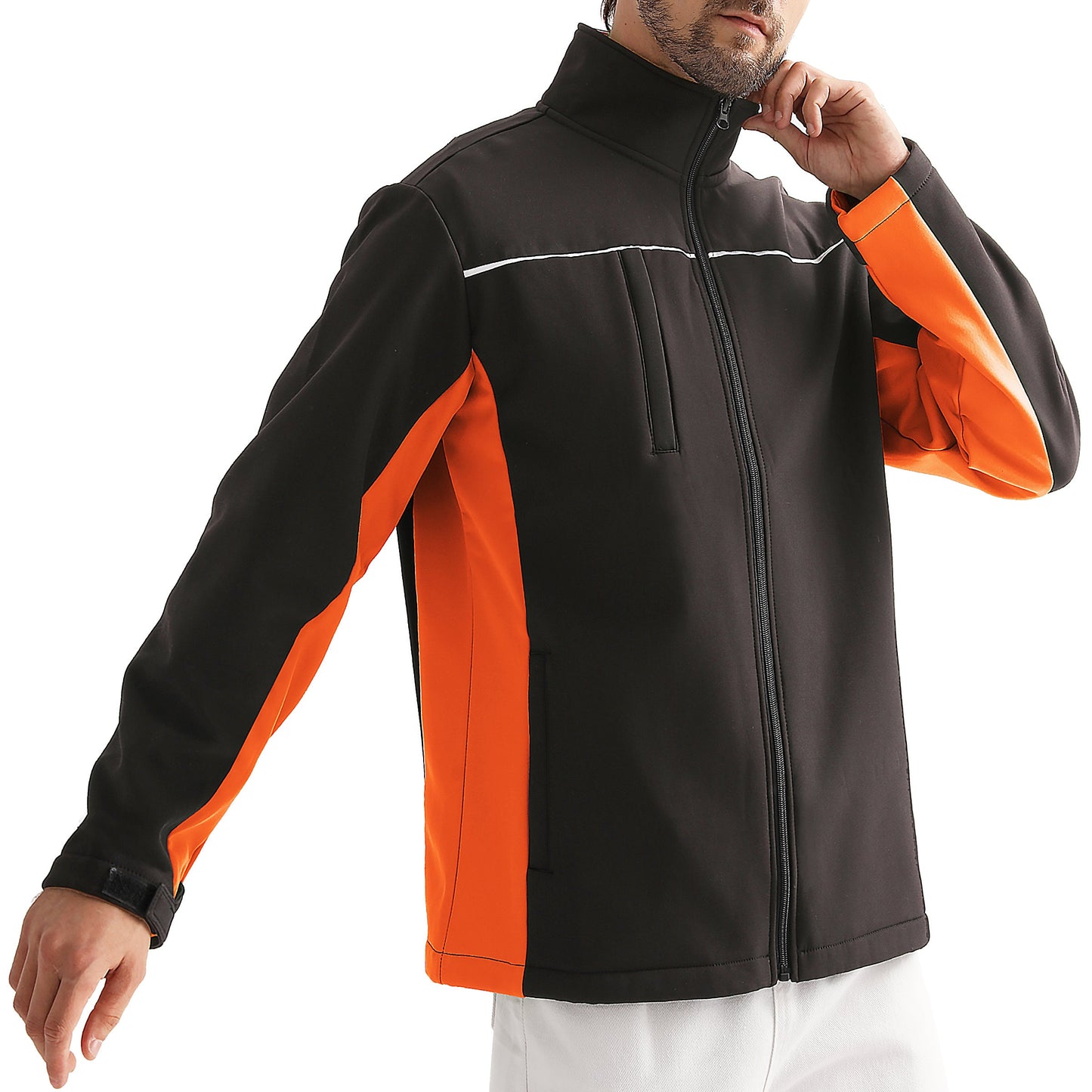 "Custom Softshell Jacket Add Your Logo – Big Bee Panel Design - NS PROMO"