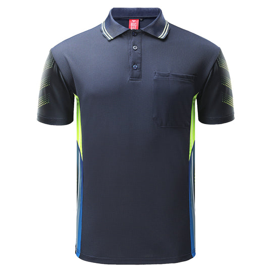"Custom Mens Hi Vis Short Sleeve Polo – Add Your Logo Printing | NS Promo - NS PROMO"