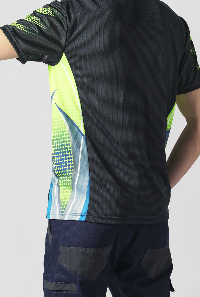 "Custom Mens Hi Vis Short Sleeve Polo – Add Your Logo Printing | NS Promo - NS PROMO"