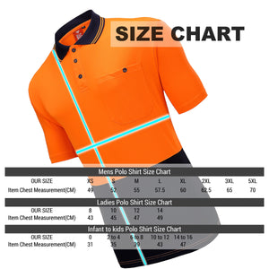 "Custom Hi Vis Short Sleeve Polo – Orange/Navy, Yellow/Navy, Pink/Navy | NS Promo - NS PROMO"