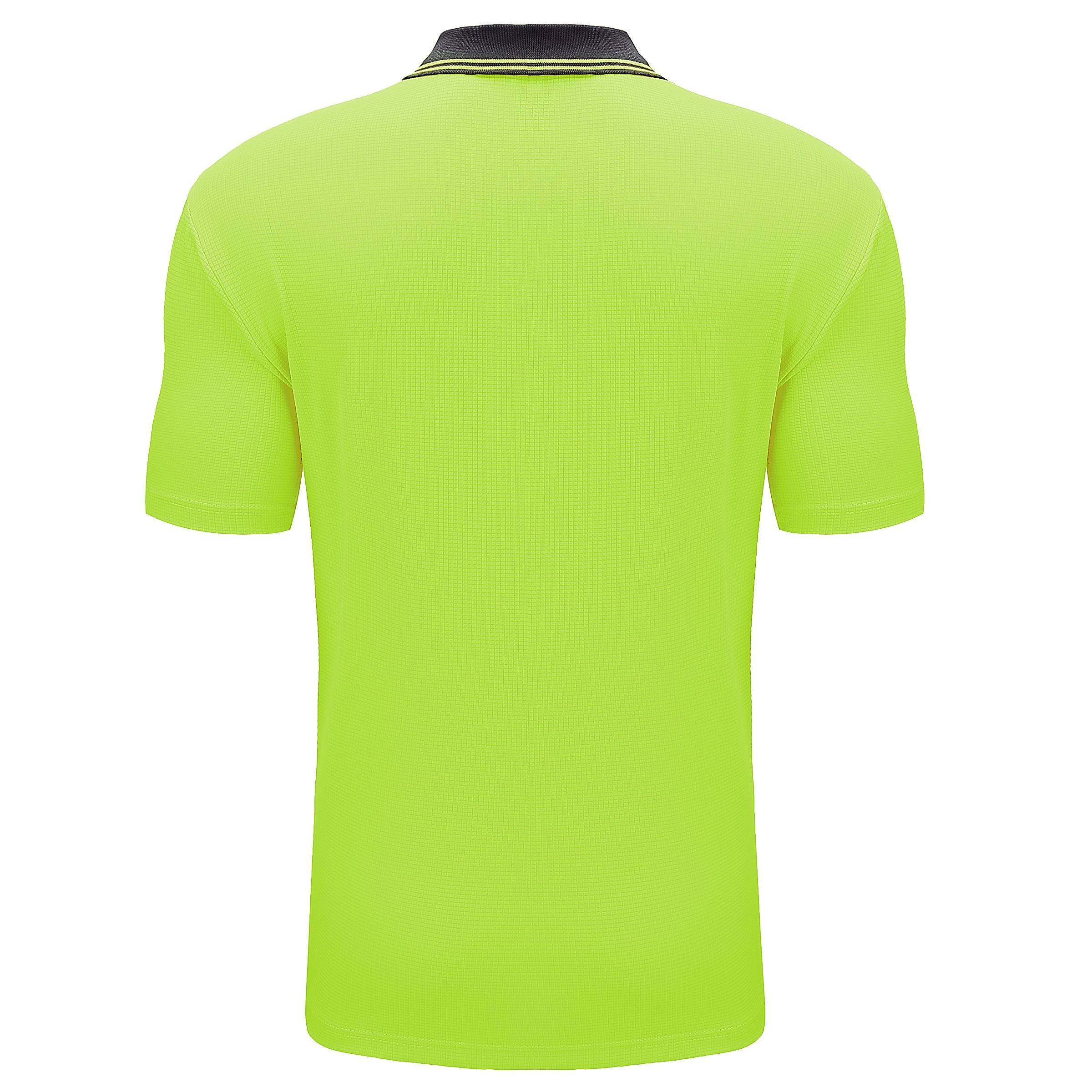 "Custom Hi Vis Short Sleeve Polo – Orange/Navy, Yellow/Navy, Pink/Navy | NS Promo - NS PROMO"