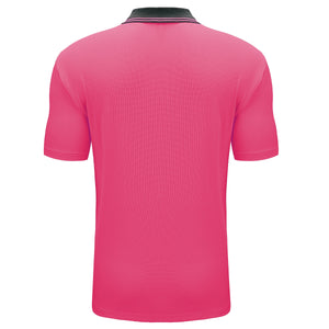 "Custom Hi Vis Short Sleeve Polo – Orange/Navy, Yellow/Navy, Pink/Navy | NS Promo - NS PROMO"