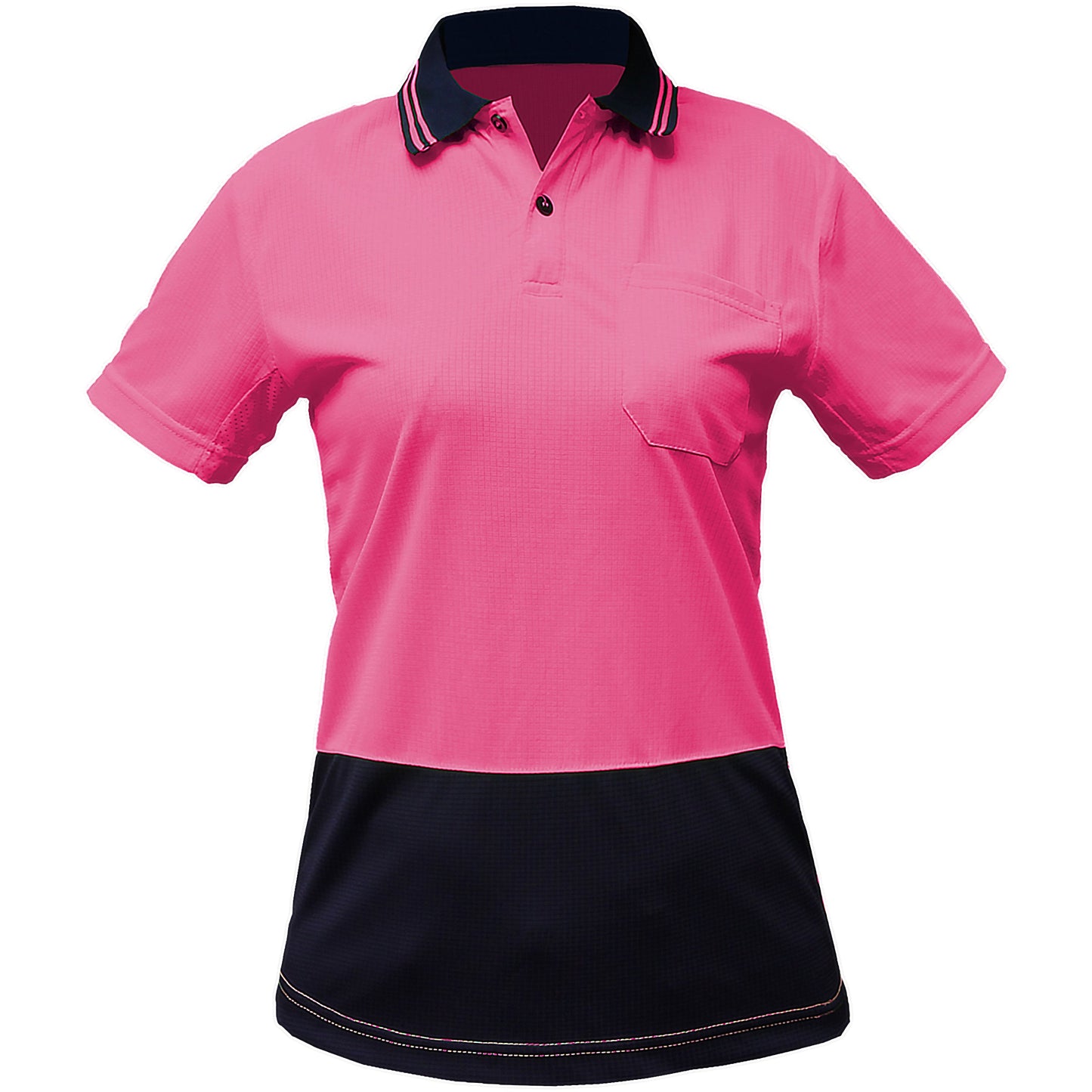 "Custom Womens Hi Vis Short Sleeve Polo – Orange, Yellow, Pink | NS Promo - NS PROMO"