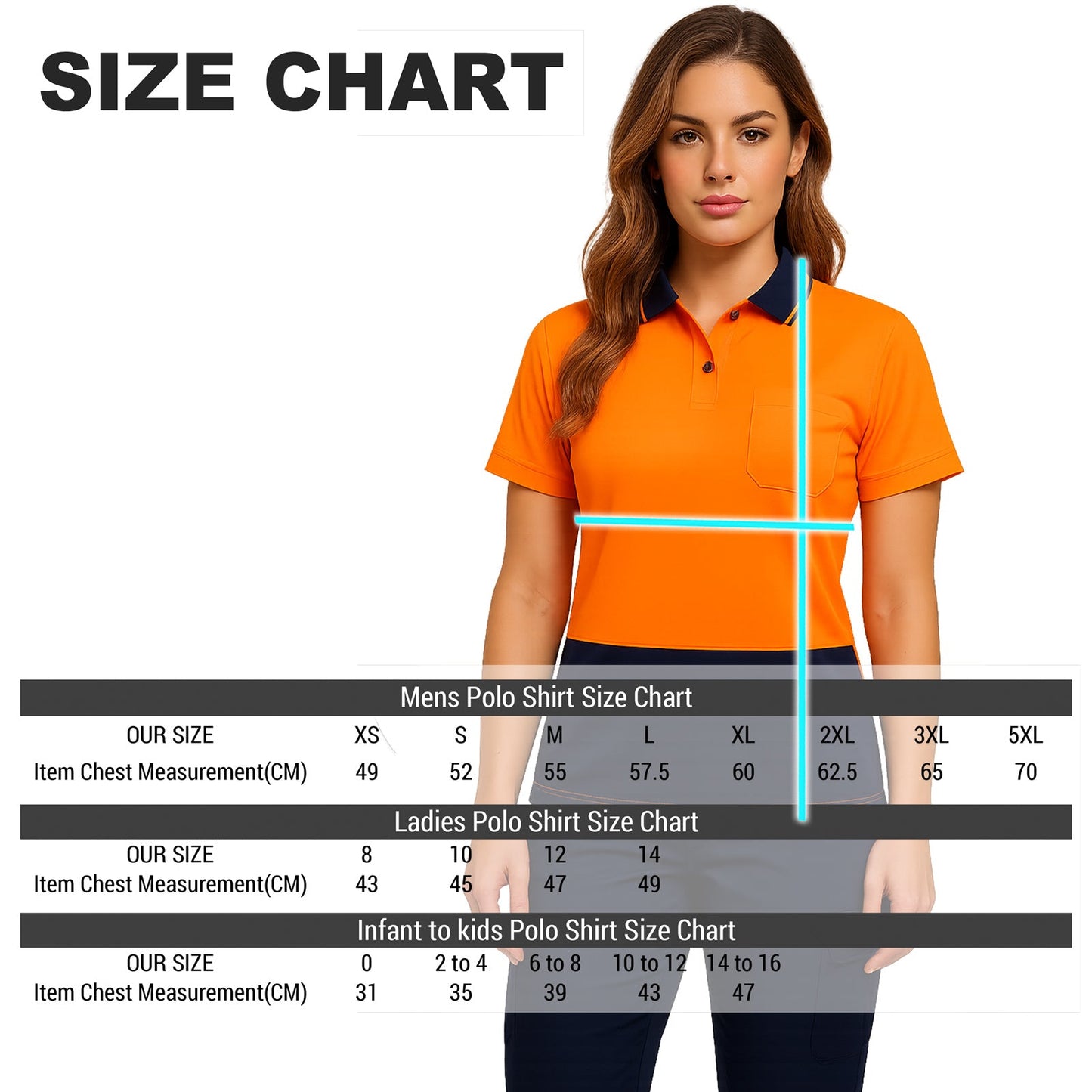 "Custom Womens Hi Vis Short Sleeve Polo – Orange, Yellow, Pink | NS Promo - NS PROMO"