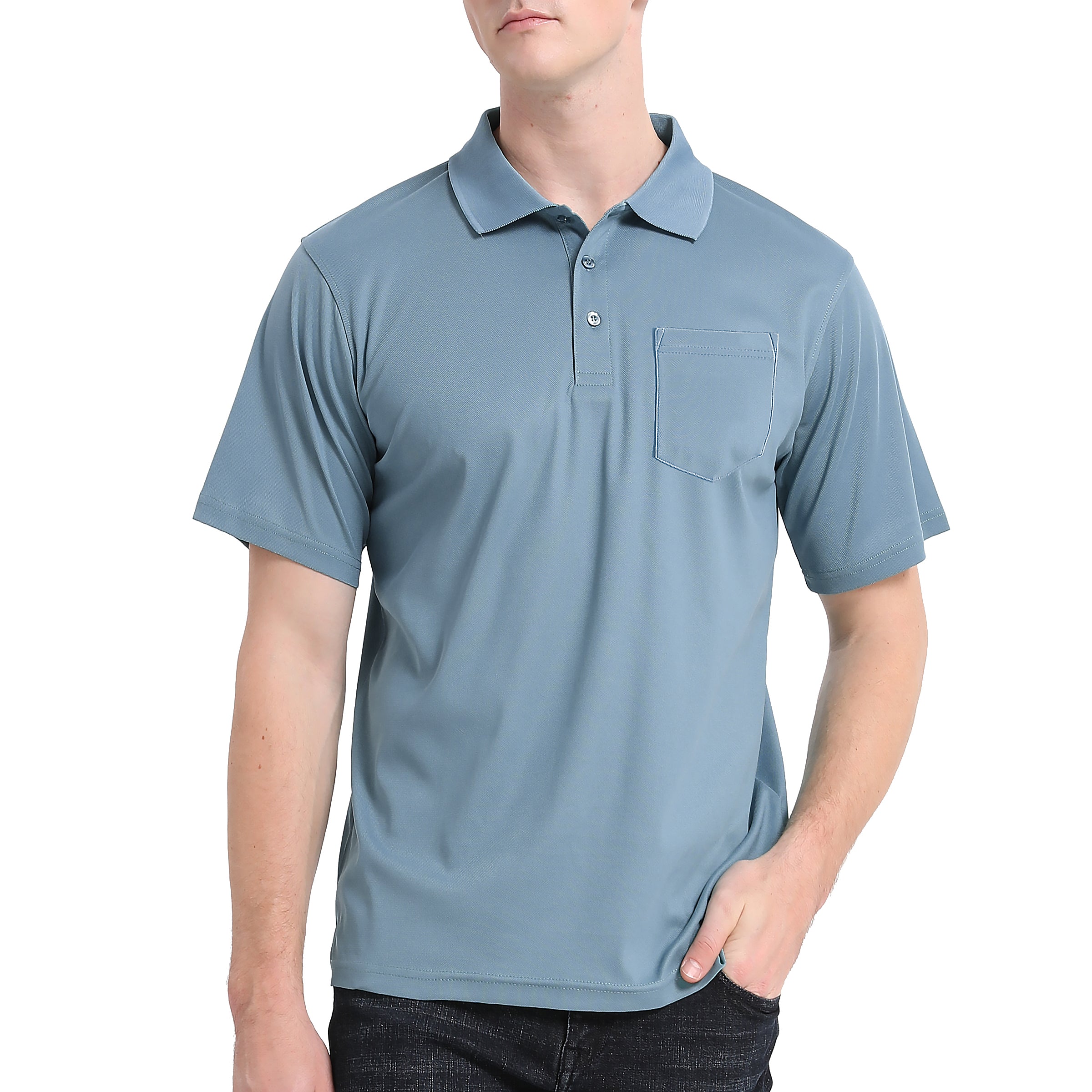 "Custom Mens Everyday Polo with Pocket – Logo Printing & Embroidery | NS Promo - NS PROMO"