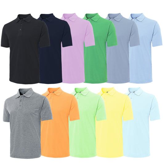 "Custom Mens Everyday Polo – Logo Printing & Embroidery, Multiple Colours | NS Promo - NS PROMO"