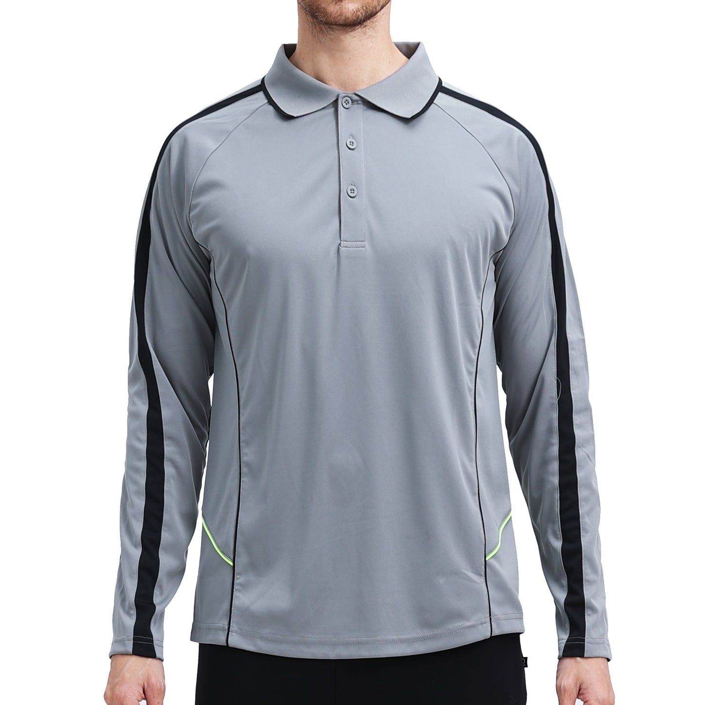 "Custom ISUSI Flow Mens Long Sleeve Polo – Logo Printing & Embroidery | NS Promo - NS PROMO"