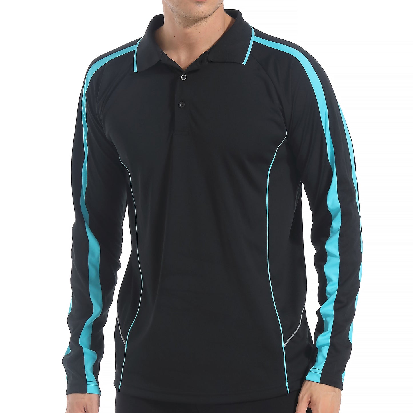 "Custom ISUSI Flow Mens Long Sleeve Polo – Logo Printing & Embroidery | NS Promo - NS PROMO"