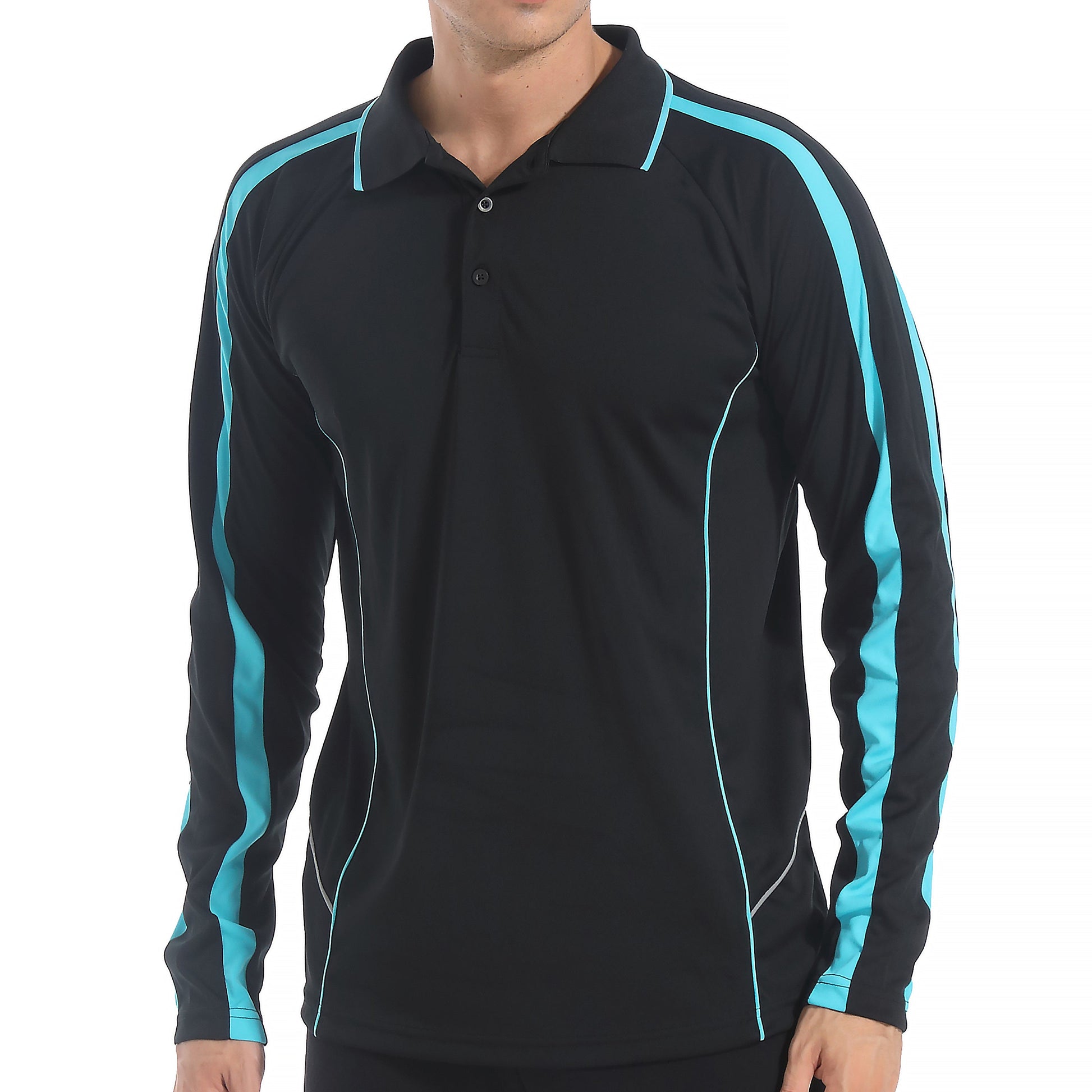 "Custom ISUSI Flow Mens Long Sleeve Polo – Logo Printing & Embroidery | NS Promo - NS PROMO"
