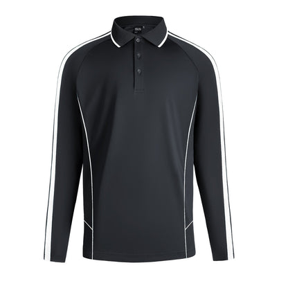 "Custom ISUSI Flow Mens Long Sleeve Polo – Logo Printing & Embroidery | NS Promo - NS PROMO"