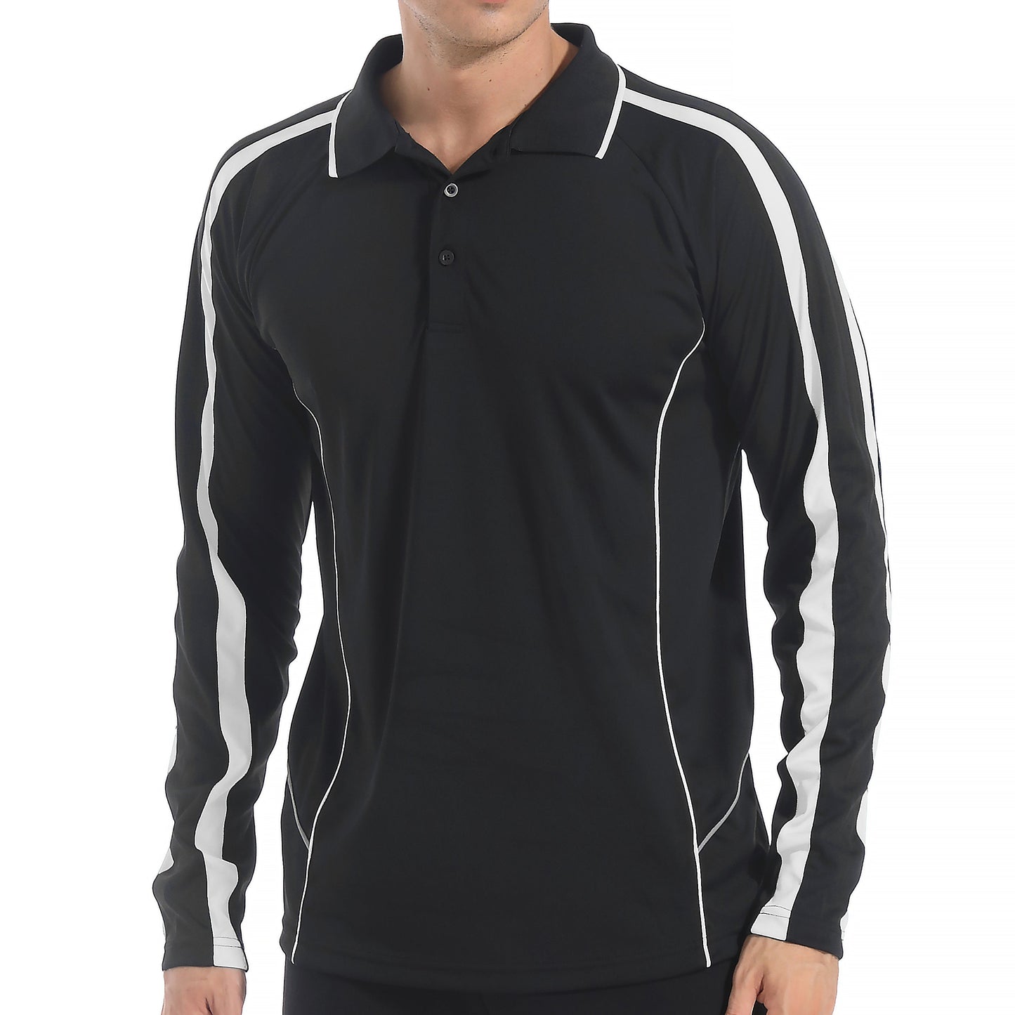 "Custom ISUSI Flow Mens Long Sleeve Polo – Logo Printing & Embroidery | NS Promo - NS PROMO"